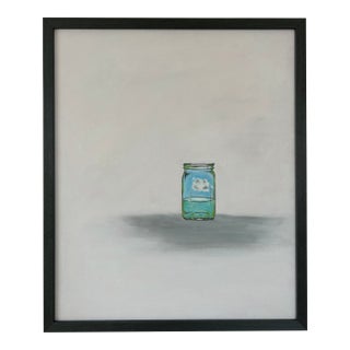 Hope in a Glass With Pale Pink Air Original Painting by Natalie Mitchell/Sette Design For Sale