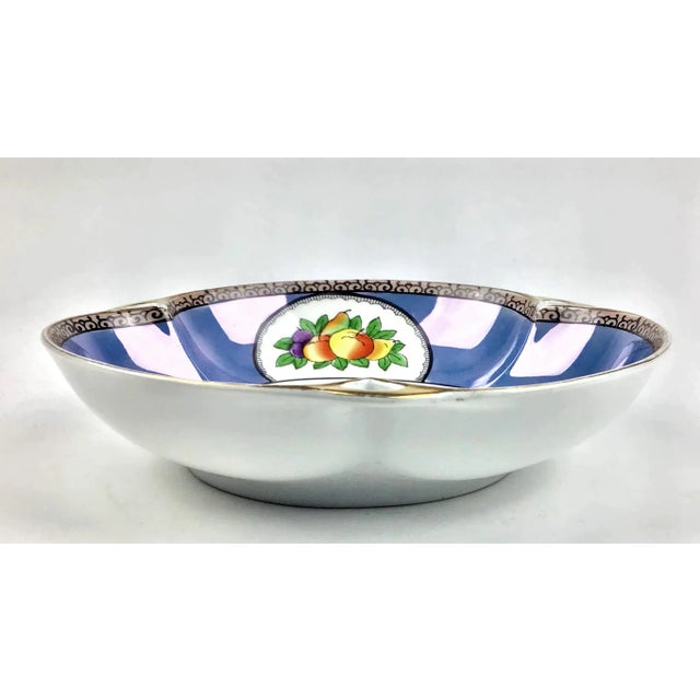 Art Nouveau Vintage Noritake Porcelain Serving Bowl For Sale - Image 3 of 11