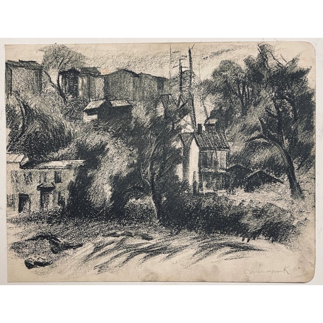 Traditional 1930s Manayunk Pennsylvania Frank Wallace Drawing For Sale - Image 3 of 3