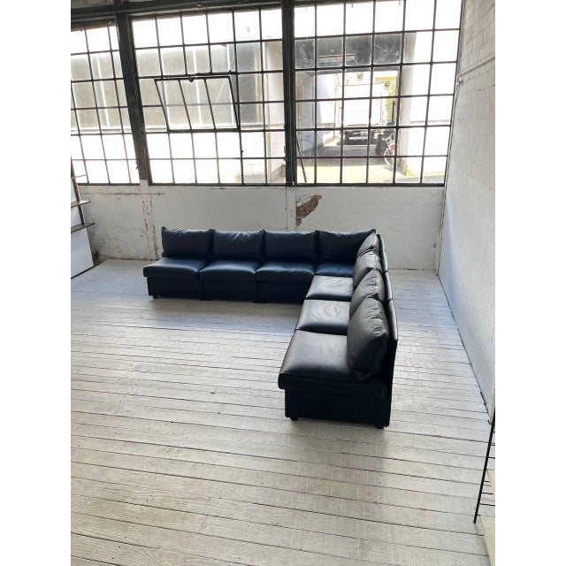 1990s Modular Leather Sofa Landeau by Mario Bellini for Cassina, 1990s For Sale - Image 5 of 14