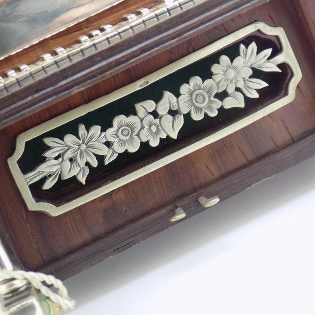 Vintage Italian Silver and Wood Silversmith Piano Figurine by Sacchetti, Tuscany, 1980s For Sale - Image 11 of 15