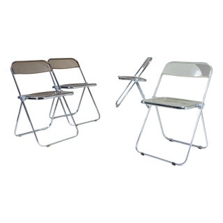 Plia Chairs by Giancarlo Piretti for Anonima Castelli, Italy, 1967, Set of 4 For Sale