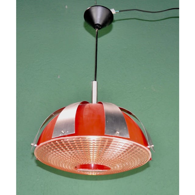 1970s Plastic & Metal Ceiling Lamp, 1970s For Sale - Image 5 of 12