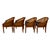 1970s Set of 4 Bent Oak & Cane Tub Chairs on Casters W/ Royal Blue Cushions in the Manner of Ward Bennett For Sale - Image 14 of 18