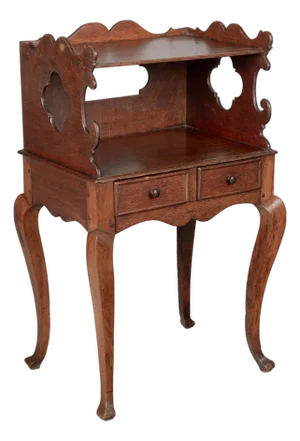 19th Century Country French Oak Chevet or Bed Side Table