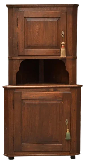 Antique Corner Cabinet in Oak