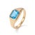 A modern interpretation of the classic signet ring, this elegant design showcases a rich smoky quartz in a sleek bezel...