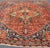 Textile Colorful Antique Persian Heriz-Serapi With Geometric Medallion Design 9'5" X 12'0" For Sale - Image 7 of 10