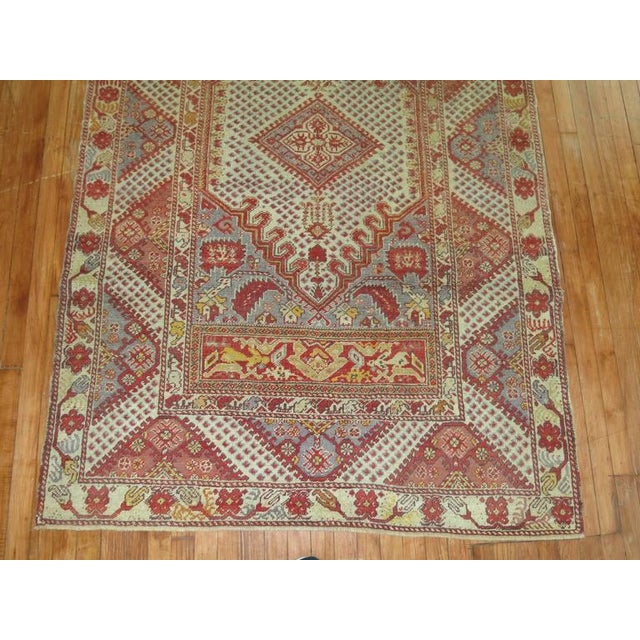 Early 20th Century Zabihi Collection Antique Turkish Ghiordes Rug - 4'7" x 7'2" For Sale - Image 5 of 6
