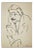 Umberto Maria Casotti, Portrait, Original Pen Drawing, 1947 For Sale