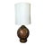 Mid-Century Extra Large Avocado Weave Lamp For Sale
