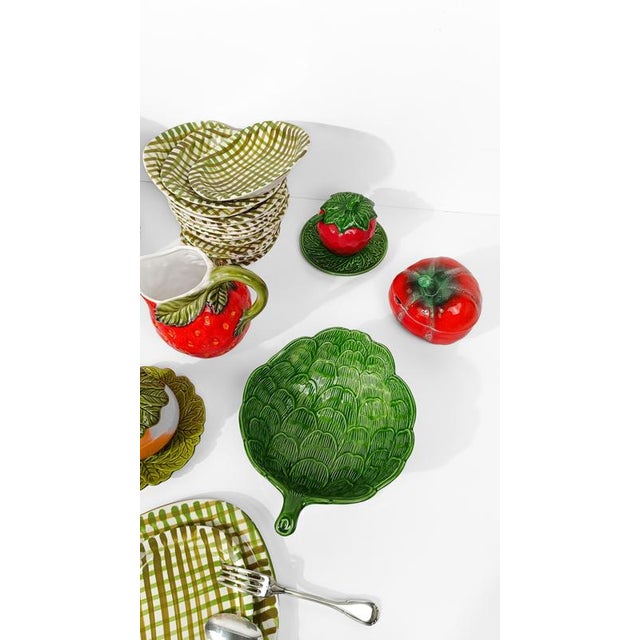 Vintage Italian Majolica Sugar Bowl attributed to Pacetti Albisola, 1950s For Sale - Image 11 of 13