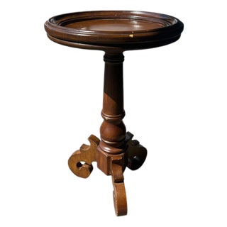 Solid Wood Taboret Side Table For Sale