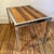 Wood 1970s Modernist Chrome + Rosewood End Table For Sale - Image 7 of 12