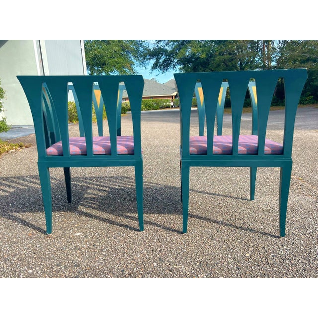 Vintage Eliel Saarinen "Blue" Chairs- A Pair. For Sale - Image 9 of 12
