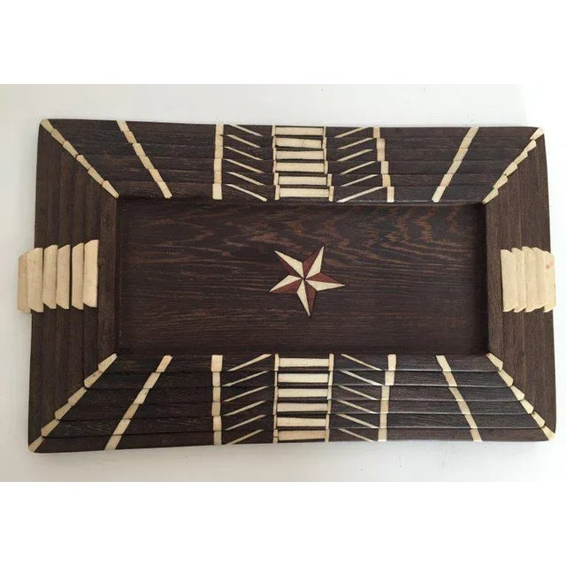 Vintage Anglo-Indian Stacking Wood Trays With Inlay - Set of 6 For Sale - Image 12 of 12