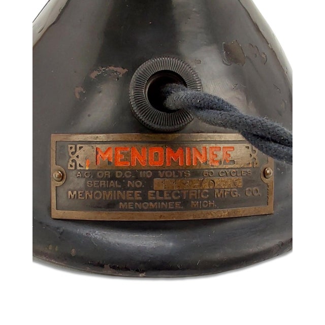 Original 1918 Menominee Stationary "Clamshell" Desk Fan For Sale - Image 9 of 10