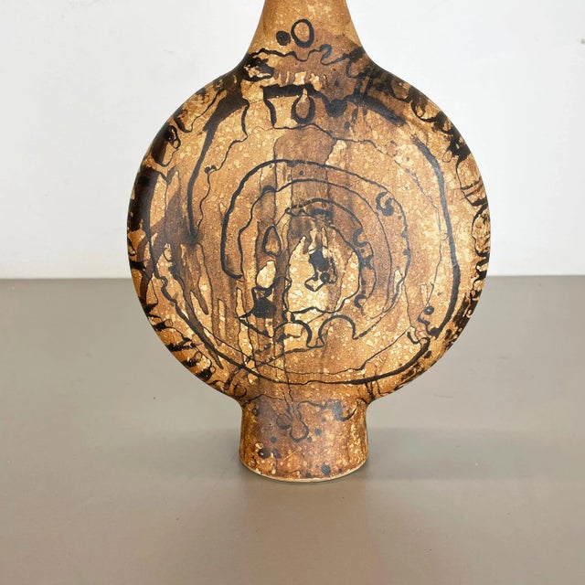 Large German Ceramic Studio Pottery Vase from Gerhard Liebenthron, 1970s For Sale - Image 17 of 18
