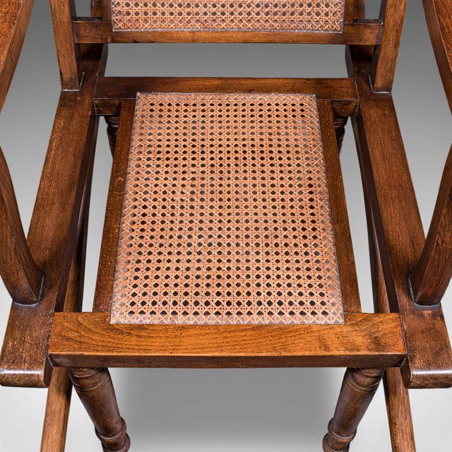 Antique Ladies Colonial Veranda Chair, English, Beech, Carrying Seat, Victorian For Sale - Image 10 of 12