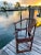 Chocolate 19th Century English Colonial Chinese Fretwork Back Chinoiserie Bamboo Chair. For Sale - Image 8 of 11