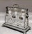 Early 20th Century English Silver Plate Three Bottle Tantalus Set- 4 Pieces For Sale - Image 4 of 10