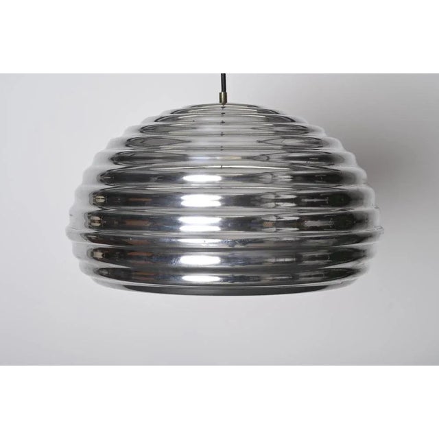 Flower Splugen Brau Aluminum Pendant attributed to Achille Castiglioni for Hille, Italy, 1960s For Sale - Image 11 of 12