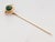 Signed Krementz 14k Gold & Nephrite Jade Cabochon Art Deco Stickpin For Sale - Image 10 of 13