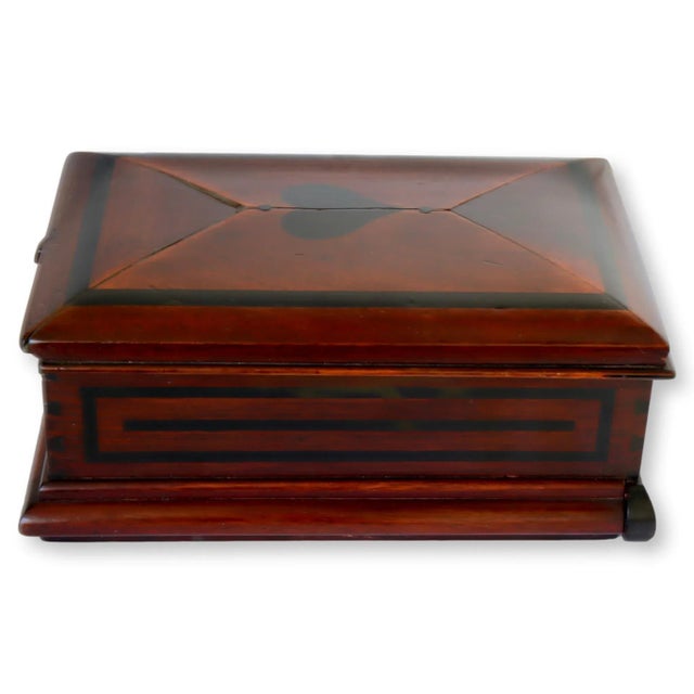 Antique American Folk Art Vanity Box With Heart For Sale - Image 11 of 11