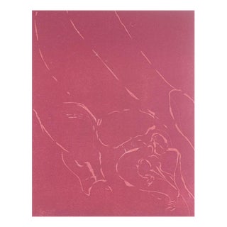 Abstract Composition in Red Tones by Jørgen Haugen Sørensen, 1987 For Sale