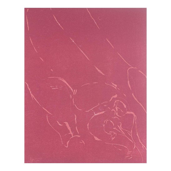Abstract Composition in Red Tones by Jørgen Haugen Sørensen, 1987 For Sale