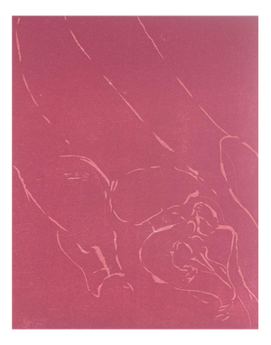 Abstract Composition in Red Tones by Jørgen Haugen Sørensen, 1987