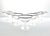 Contemporary 1960s American Silver Rim Coupe Champagne Glasses - Set of 7 For Sale - Image 3 of 6