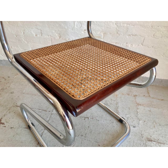 Brown Vintage Cantilever Chairs with Vienna Straw, 1970s, Set of 6 For Sale - Image 8 of 15