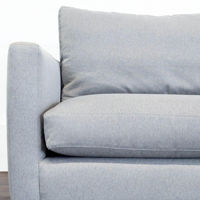 Modern Room & Board Jasper 3-Seat Modern Gray Sofa For Sale - Image 3 of 6