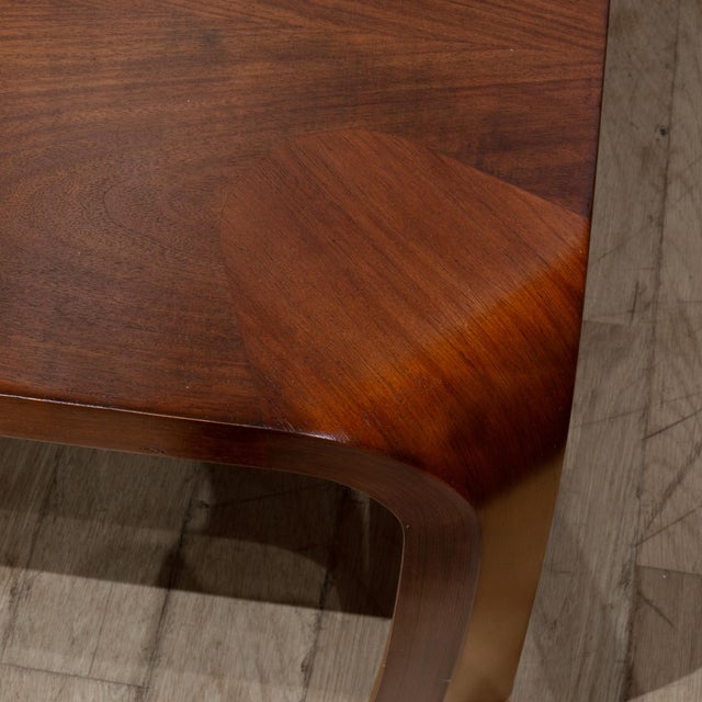 Brown Mid-Century Saburo Inui Bent Rosewood Coffee Table by Tendo Mokko, Japan C. 1960 For Sale - Image 8 of 10