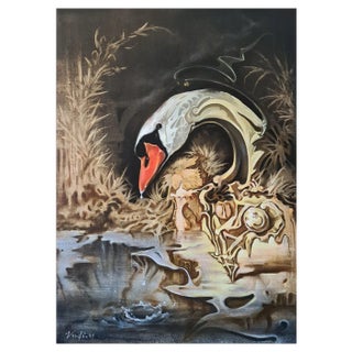 Vadim Kovalev, Swan, 2014, Oil on Canvas For Sale