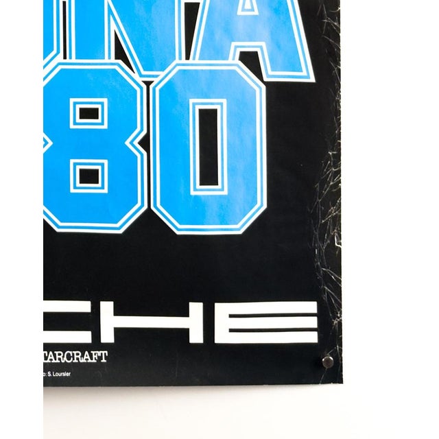 Paper 24 Hours of Daytona Porsche Poster from Strenger Advertising Agency, 1980s For Sale - Image 7 of 8