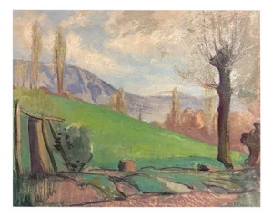 Pierre-Eugène Vibert, Landscape, 1905, Oil on Canvas