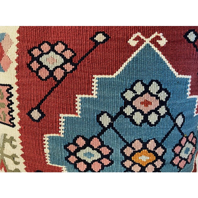 Vintage Custom Made Tribal Kilim Pillow Cover 16" For Sale In New York - Image 6 of 6