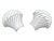 White Mushroom-Shaped Murano Glass Wall Lamps from Manifattura Di Murano, 1970s, Set of 2 For Sale - Image 8 of 14