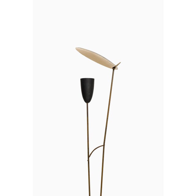 Very Rare Floor Lamp Designed by Svend Aage Holm Sørensen. Produced by Holm Sørensen & Co. in Denmark. This piece is...