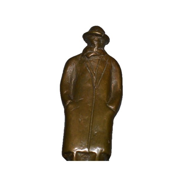 Bronze Siegfried Neuenhausen "Man On Mountain" Bronze Sculpture For Sale - Image 8 of 9