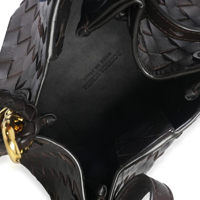 Brown Fondant Nappa Intrecciato Small Parachute Bag For Sale - Image 8 of 8