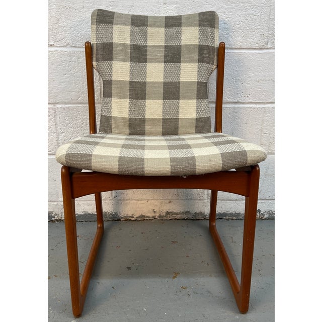 Mid 20th Century Set of Six Danish Mid-Century Modern Teak Sled Leg Dining Chairs by Art Furn For Sale - Image 11 of 17