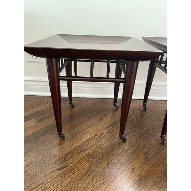 One-of-a-kind Find! - Set of two (2) Vintage (1960’s) Ecart Paris side/end tables purchased in Paris,France. - Cannot find...