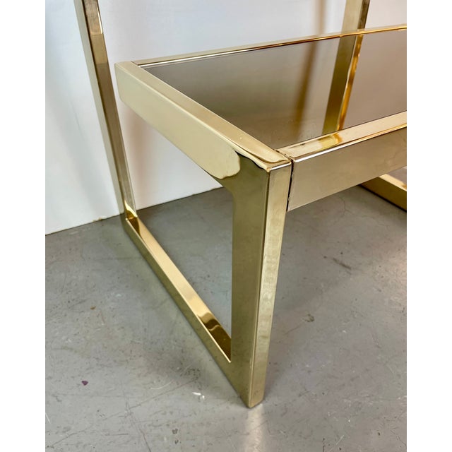 G-Shaped Side Table by Belgochrom for Dewulf Selection, Belgium, 1980s For Sale - Image 11 of 13