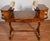 1900s Antique English Hepplewhite Burl Walnut & Leather Top Carlton Writing Desk For Sale - Image 16 of 18
