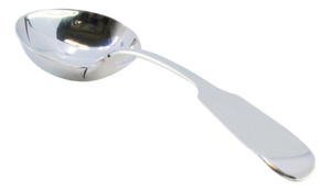 Plain Silver Sauce Spoon with Flared Handle