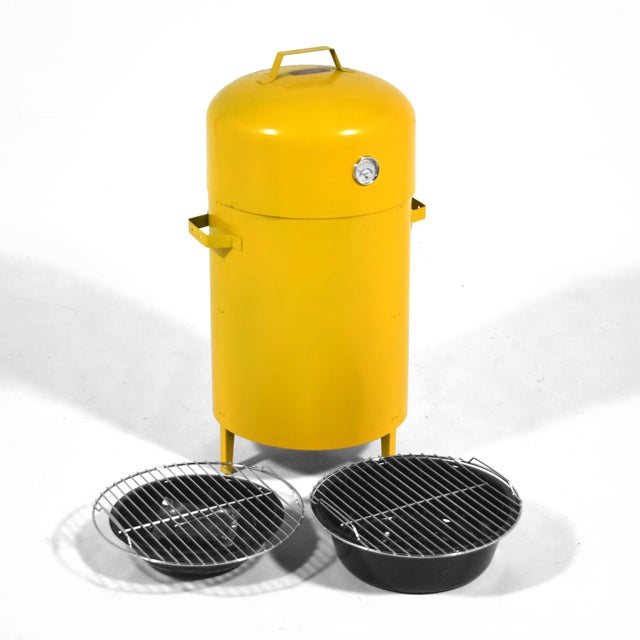 Yellow Mr. Meat Smoker Barbecue Grill / Cooker M.I.B. For Sale - Image 4 of 11