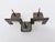 Brutalist Bronze Triple Candlestick by Manfred Bergmeister, 1970s For Sale - Image 6 of 11